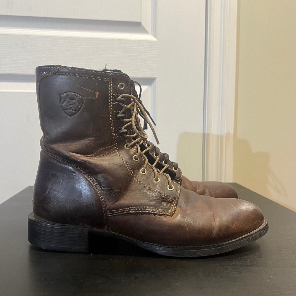 ARIAT Men's Size 11 D Heritage Lacer Brown Work Retro Western Boots 10001988